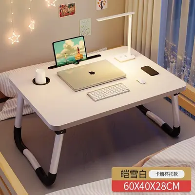 Klappbares Bett kleine Tischlaptoptisch Studentenwohnheim Hochbett Schreibtisch Schlafzimmer Erkerfenster Relaxtisch - 11