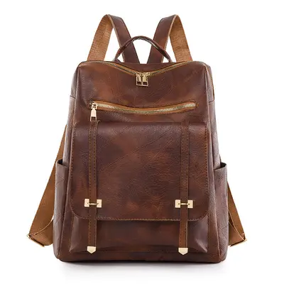 Retro Women's Backpack, Large Capacity, Daily Use - 8