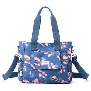 Printed Canvas Crossbody Women's Bag, Large Capacity - 6