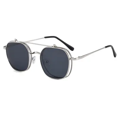 Steampunk-Doppelklappbrille 2026 - 4