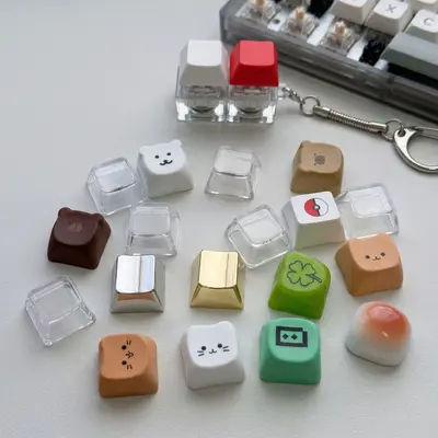 客制机械键盘按键MOA原厂OEM键帽定制印花透光雕刻PBT单个Keycaps