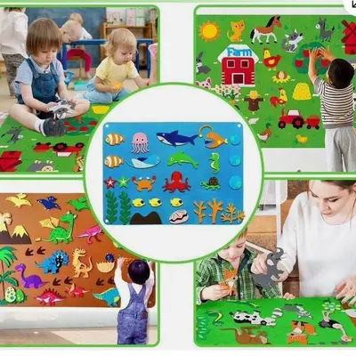 Large Magic Water Doodle Mat for Kids, 7 Colors, Educational Early Learning Toy - 4