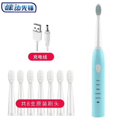 Jianpai Sonic Electric Toothbrush Rechargeable with 11 Brush Heads - 8