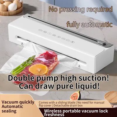Vakum mühürü makinesi, otomatik, ev tipi, taşınabilir, gıda saklama