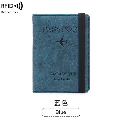 Sınır ötesi RFID hırsızlığa karşı pasaport çantası PU deri çanta basit ve şık çok fonksiyonlu belge çantası yurtdışı seyahat pasaport tutucusu - 11