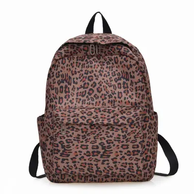 Printed Canvas Backpack for Students, Unisex Schoolbag, Outdoor Travel Bag - 4