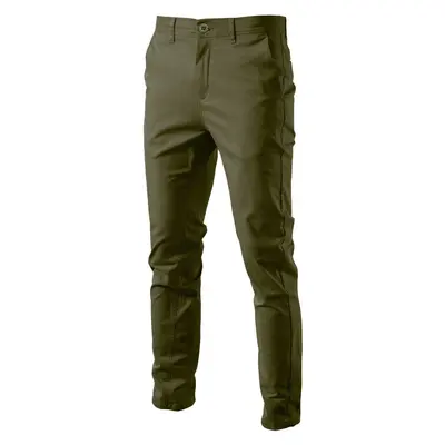 Men's Casual Cotton Long Pants, 2024 Autumn Winter, Breathable, Youth Business Style - 12
