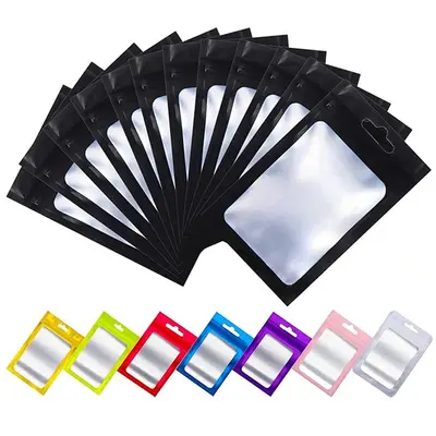 Frosted ziplock bag, aluminum foil self-adhesive bag, transparent yin-yang bag, colored ziplock bag, window plastic ziplock bag, jewelry packaging bag