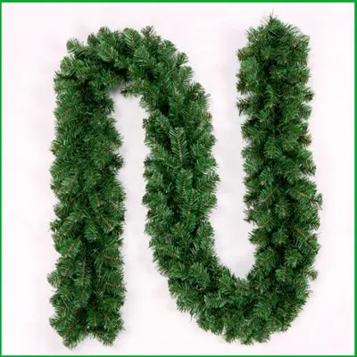 PVC Christmas Tree Hanging Ornaments with Green Leaf Decorations - 7