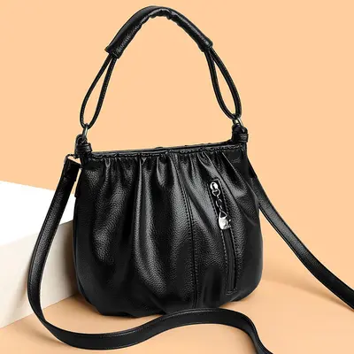 Women's Hand and Shoulder Bag, Soft Leather-Look, Versatile Crossbody for Everyday Use - 7