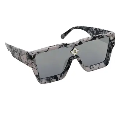 Retro Square Sunglasses, Metal Stud Street Style - 6
