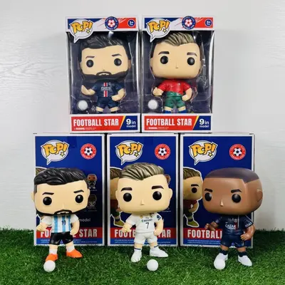 Dünya Kupası Futbolcu Figürü, Mbappé, Messi, C. Ronaldo Koleksiyon Figürü