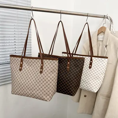 Büyük Hacimli Kadın Tote Çanta İş İçin Omuz Çantası