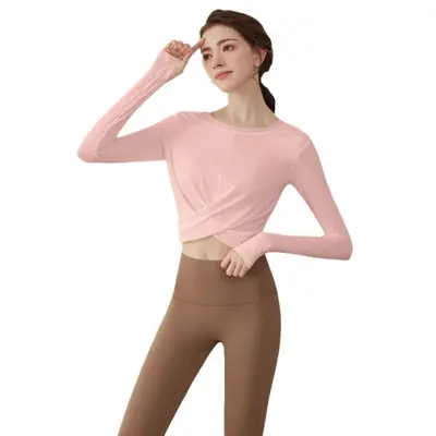 Women's Yoga Wear Set, for Pilates and Fitness, Spring-Autumn - 6