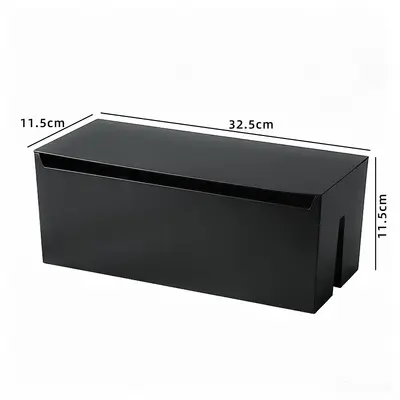 Desktop Cable Organizer Box, ABS with Lid, Large Capacity - 10