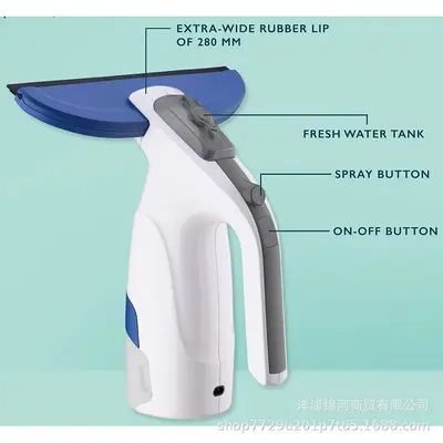 Rechargeable Handheld Window Cleaning Robot with Cleaning Cloth Set