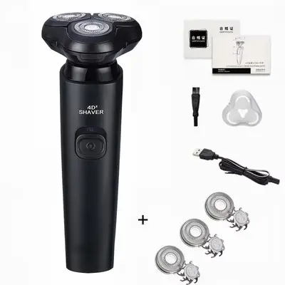 USB Rechargeable Electric Shaver with Smart Display, Waterproof - 7