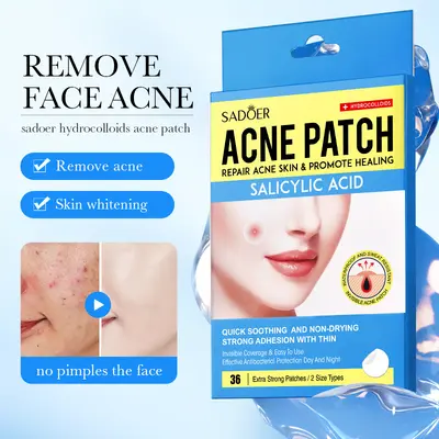 SADOER Hydrocolloid Acne Patch, Invisible, for Face