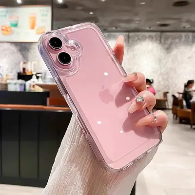 iPhone 17 Pro Max clear acrylic case, non-yellowing, drop-resistant