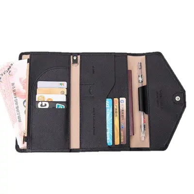 RFID pasaport cüzdanı çok fonksiyonlu belge organizer