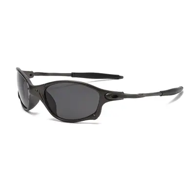 Metall-Oval-Radsportbrille, winddicht, UV-Schutz - 12