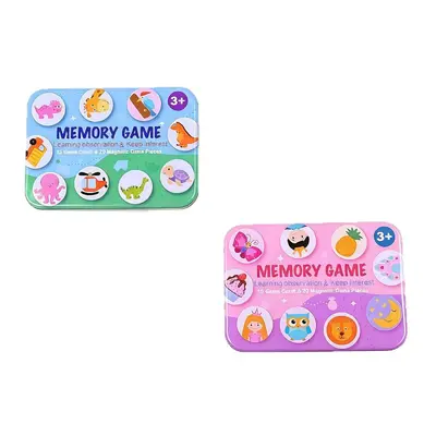 Children's Tin Box Memory Game, Logic and Brain Training Educational Toy