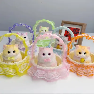 Handmade Kitten Figurine Stress Relief Toy - 3