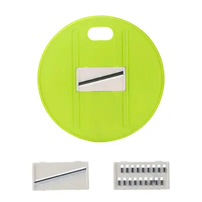 Multi-functional salad spinner, vegetable cutter, drain basket, household vegetable, fruit, cucumber, potato chopping and slicing tool - 9