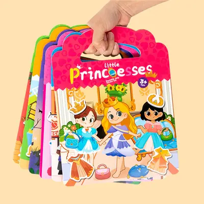 Çocuk sticker kitabı, sessiz kitap, yapışkanlı eğitici