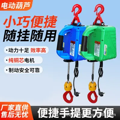 220V tragbarer Mini-Elektrokran mit Drahtseil - 3