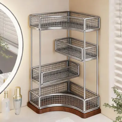 Cosmetic storage rack, multi-layer bathroom organizer - 1