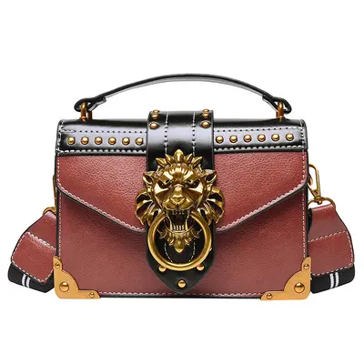 Women's Retro PU Small Square Crossbody Handbag - 3
