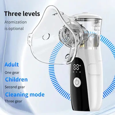 SY108 Rechargeable Portable Handheld Nebulizer with LED Display - 3