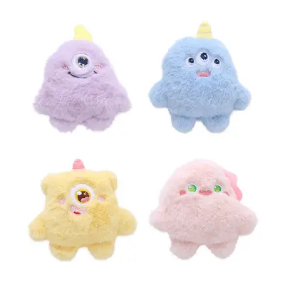 Cartoon Plush Interactive Cat Toy, Washable - 6
