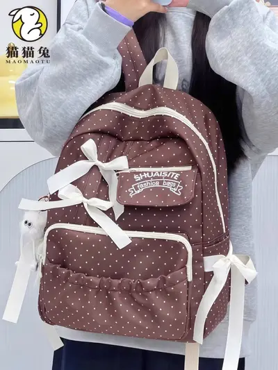 Large Capacity Women's Backpack for Junior High Students - 3