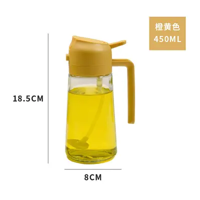 Glassprühflasche für Küchenöl, breites Ölbehälter, Druckölbehälter für Grillen und Kochen. - 7