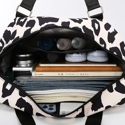 Travel Bag, Large Capacity Cow Print, Carry-on
