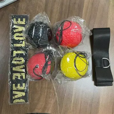 Cross-border supply boxing reaction ball training speed new head-mounted speed reflex elastic ball home fitness equipment