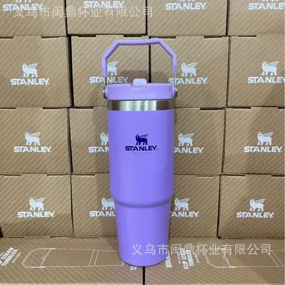 Stanley-Stil 30oz 16oz Isolierbecher aus 304 Edelstahl, mit Strohhalm und Griff - 11