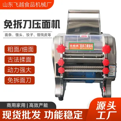 俊媳妇不锈钢家用小型压面机全自动免拆刀商用跨境揉切面条机厂家