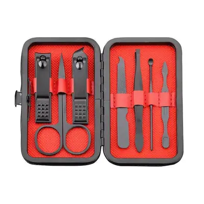Manicure and pedicure set, 18 pieces, black