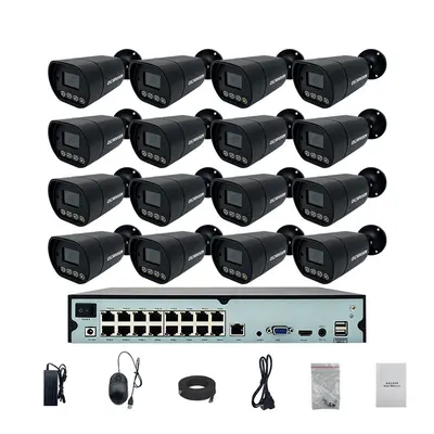 PoE Überwachungskamera-Set hochauflösend intelligente Nachtsicht Außenbereich wasserdicht komplettes Set Videoaufzeichnungs- und Überwachungsausrüstung - 9