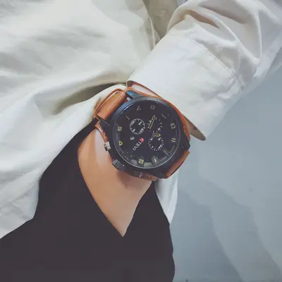 Außenhandelsheiße Herrenuhr, hochwertige Modetrend tägliche kreative Persönlichkeit spezielle Kräfte große Zifferblatt Herrenuhr - 8