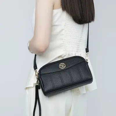 New Women's Handbag Phone Bag 2025 PU New Middle-aged and Mature Women's Mommy Bag Mini Single Shoulder Crossbody Bag Small Bag