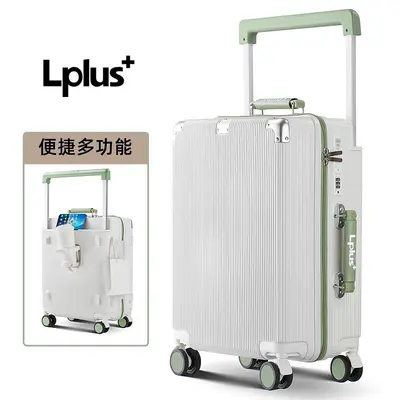 Lplus 24-Inch Aluminum Frame Combination Lock Trolley Suitcase - 8
