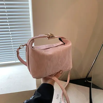 Small Square Handbag with Shoulder and Crossbody Strap, Summer 2025 - 8