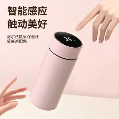 Smart Temperature Display Stainless Steel Thermos Cup, Compact, Custom Logo - 4