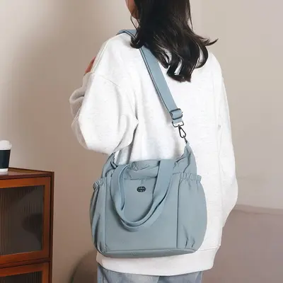 Lightweight Nylon Women's Shoulder Bag, Large Capacity Daily Use - 4