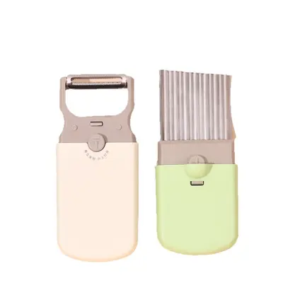 3-in-1 Stainless Steel Fruit and Vegetable Peeler and Slicer