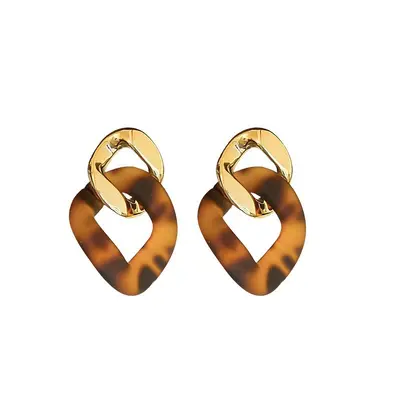 Silbernadel Maillard geometrische Ohrstecker Vintage-Luxus